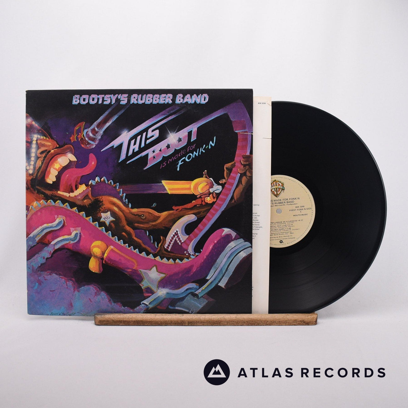 Bootsy's Rubber Band This Boot Is Made For Fonk-n LP Vinyl Record - Front Cover & Record