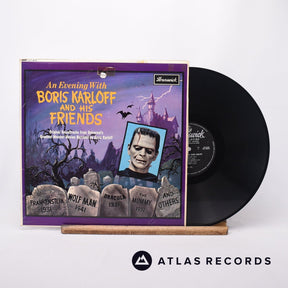 Boris Karloff An Evening With Boris Karloff And His Friends LP Vinyl Record - Front Cover & Record