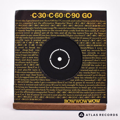 Bow Wow Wow C·30 C·60 C·90 Go 7" Vinyl Record - Front Cover & Record