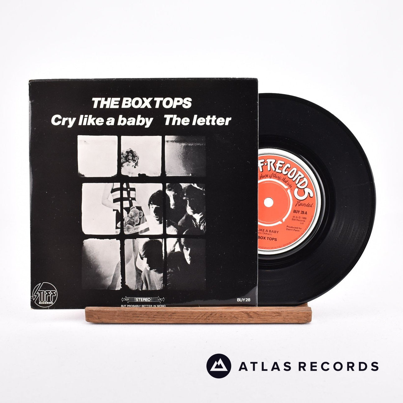 Box Tops Cry Like A Baby 7" Vinyl Record - Front Cover & Record