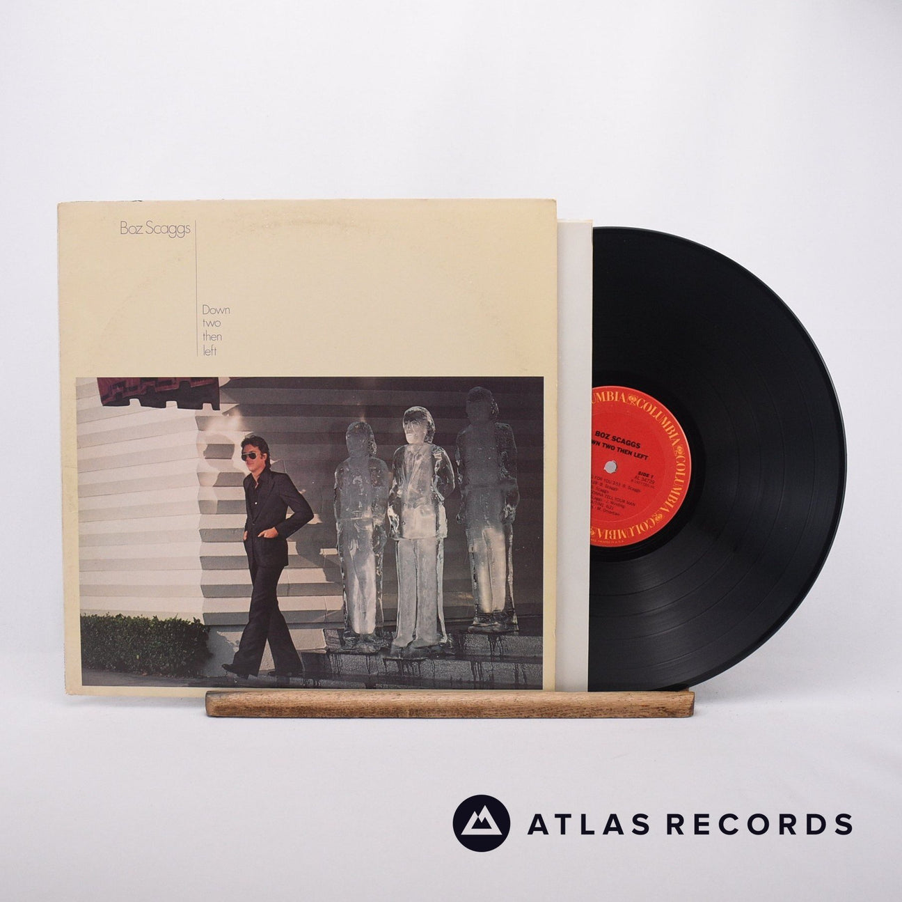 Boz Scaggs Down Two Then Left LP Vinyl Record - Front Cover & Record