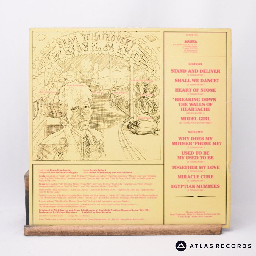 Bram Tchaikovsky - Funland - LP Vinyl Record - EX/EX