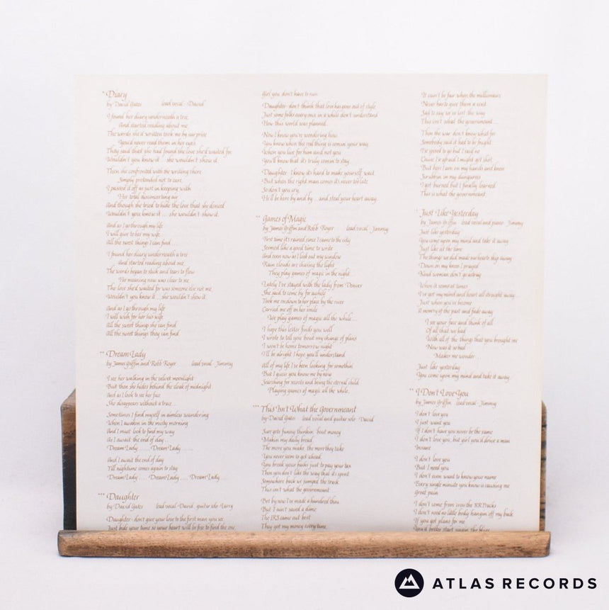 Bread - Baby I'm-A Want You - Lyric Sheet Gatefold LP Vinyl Record - EX/EX