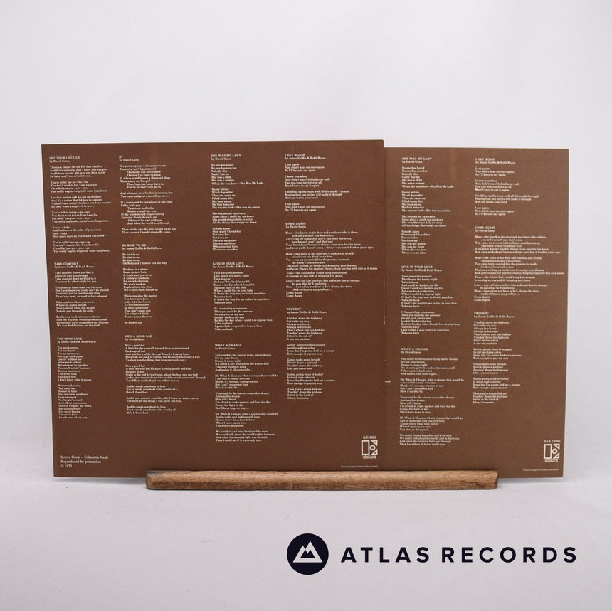 Bread - Manna - Lyric Sheet Tri-Fold Die-Cut Sleeve LP Vinyl Record - VG+/VG+
