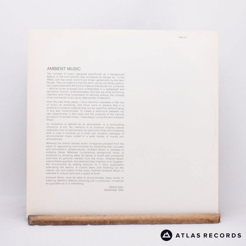 Brian Eno - Ambient 1 (Music For Airports) - A//1 B//1 LP Vinyl Record - NM/NM