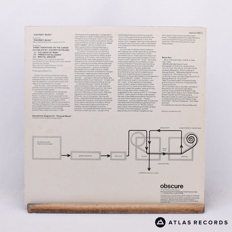 Brian Eno - Discreet Music - Reissue A//4 B//1 LP Vinyl Record - VG+/EX