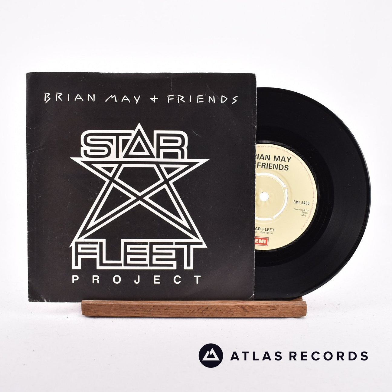 Brian May + Friends Star Fleet 7" Vinyl Record - Front Cover & Record