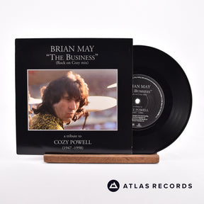 Brian May "The Business" 7" Vinyl Record - Front Cover & Record