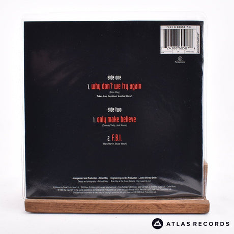 Brian May - Why Don't We Try Again - Limited Edition 7" Vinyl Record - EX/VG+