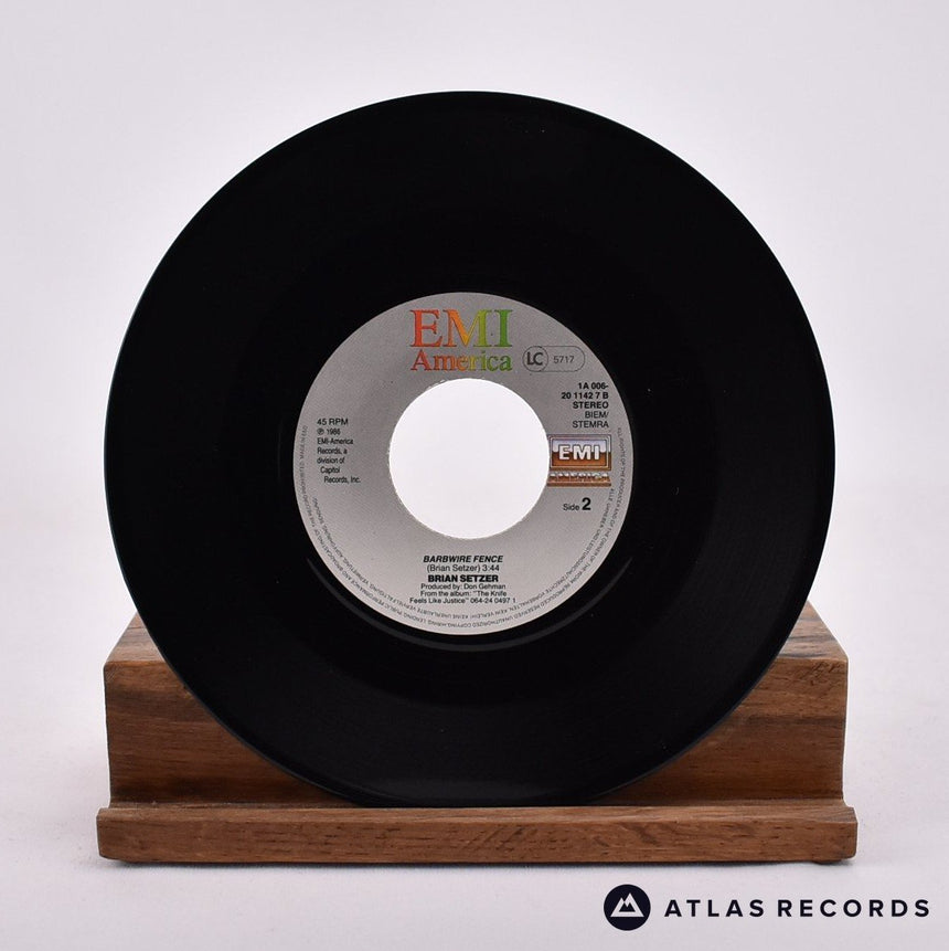 Brian Setzer - The Knife Feels Like Justice - 7" Vinyl Record - EX/EX