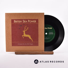 British Sea Power It Ended On An Oily Stage 7" Vinyl Record - Front Cover & Record