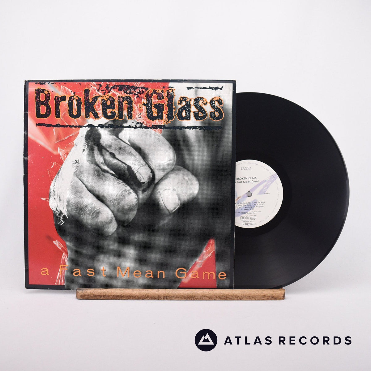 Broken Glass A Fast Mean Game LP Vinyl Record - Front Cover & Record