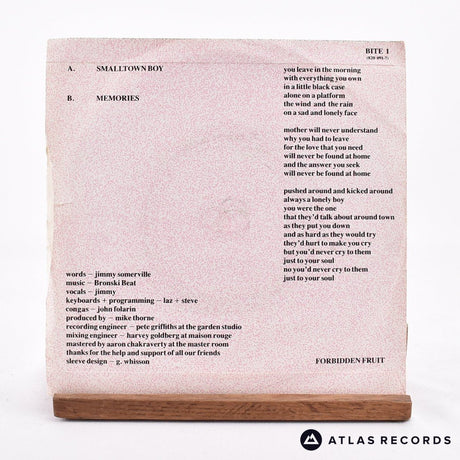 Bronski Beat - Smalltown Boy - 7" Vinyl Record - VG+/VG+