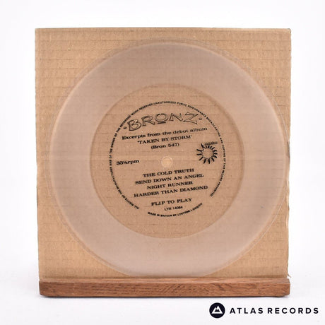 Bronz Excerpts From The Debut Album "Taken By Storm" 7" Flexi-Disc Vinyl Record - In Sleeve