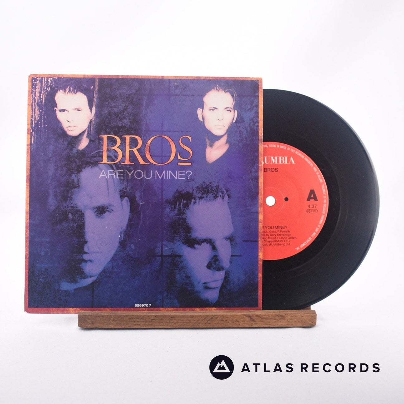 Bros Are You Mine? 7" Vinyl Record - Front Cover & Record