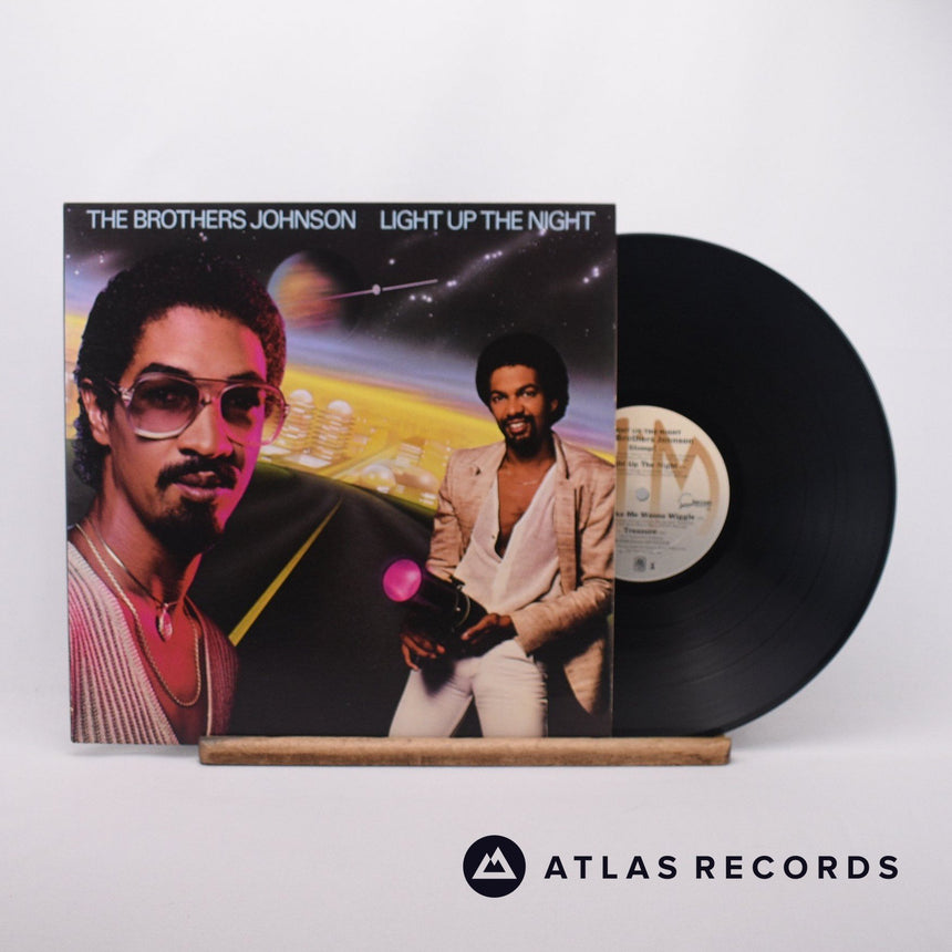 Brothers Johnson Light Up The Night LP Vinyl Record - Front Cover & Record