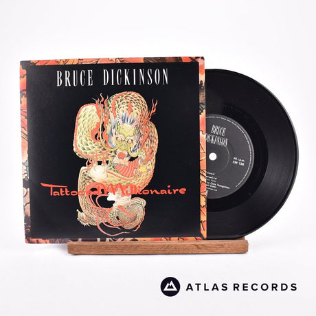 Bruce Dickinson Tattooed Millionaire 7" Vinyl Record - Front Cover & Record