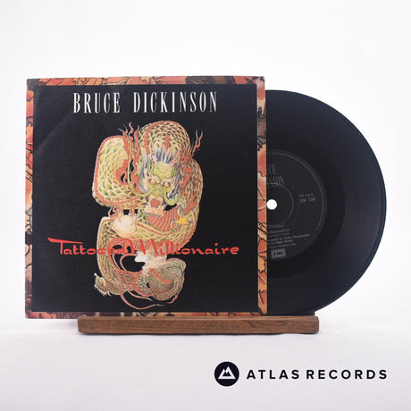 Bruce Dickinson Tattooed Millionaire 7" Vinyl Record - Front Cover & Record