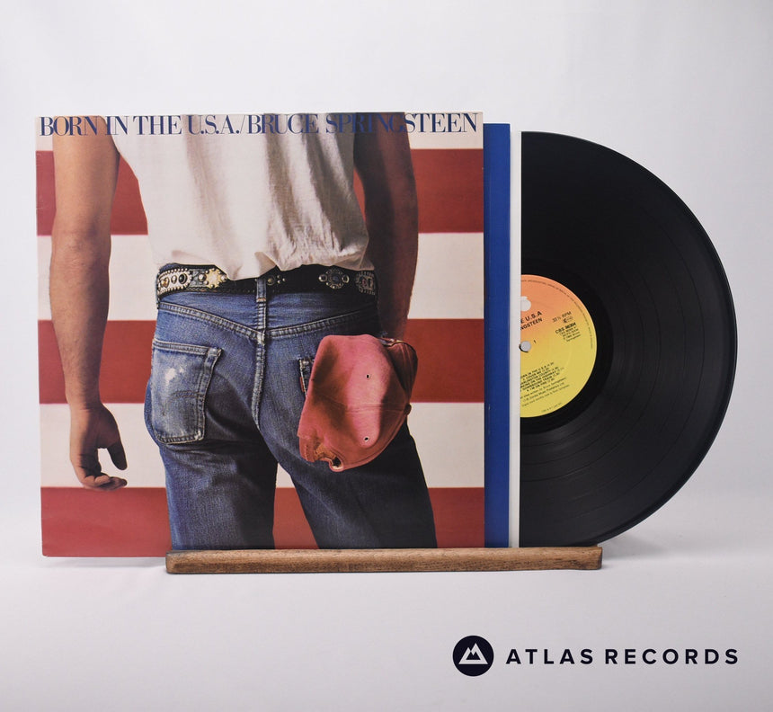 Bruce Springsteen Born In The U.S.A. LP Vinyl Record - Front Cover & Record