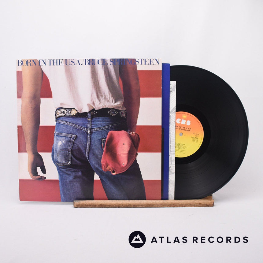 Bruce Springsteen Born In The U.S.A. LP Vinyl Record - Front Cover & Record