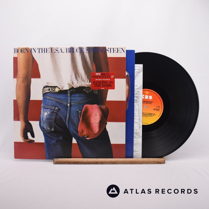 Bruce Springsteen Born In The U.S.A. LP Vinyl Record - Front Cover & Record