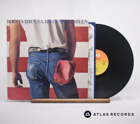 Bruce Springsteen Born In The U.S.A. LP Vinyl Record - Front Cover & Record