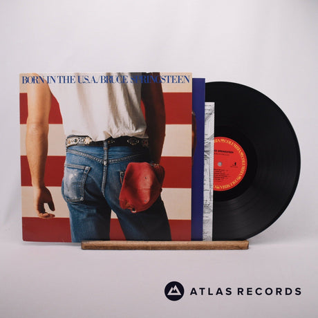Bruce Springsteen Born In The U.S.A. LP Vinyl Record - Front Cover & Record