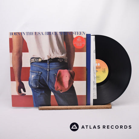 Bruce Springsteen Born In The U.S.A. LP Vinyl Record - Front Cover & Record
