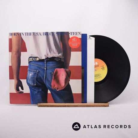 Bruce Springsteen Born In The U.S.A. LP Vinyl Record - Front Cover & Record