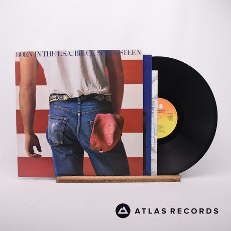 Bruce Springsteen Born In The U.S.A. LP Vinyl Record - Front Cover & Record