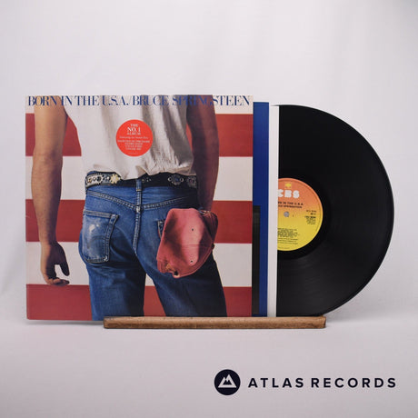 Bruce Springsteen Born In The U.S.A. LP Vinyl Record - Front Cover & Record