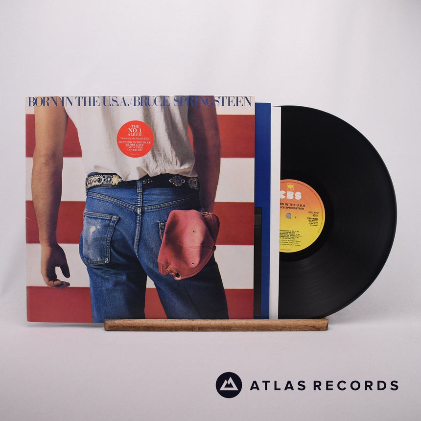 Bruce Springsteen Born In The U.S.A. LP Vinyl Record - Front Cover & Record