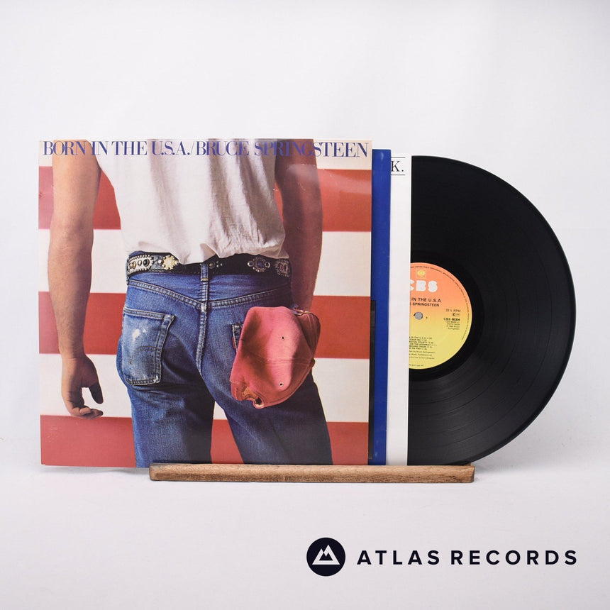 Bruce Springsteen Born In The U.S.A. LP Vinyl Record - Front Cover & Record