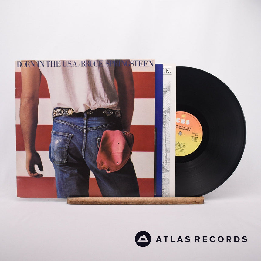 Bruce Springsteen Born In The U.S.A. LP Vinyl Record - Front Cover & Record