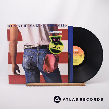 Bruce Springsteen Born In The U.S.A. LP Vinyl Record - Front Cover & Record