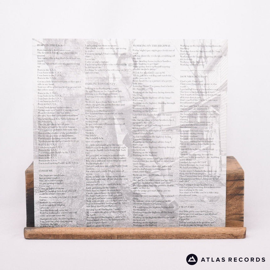 Bruce Springsteen - Born In The U.S.A. - Lyric Sheet LP Vinyl Record - EX/EX