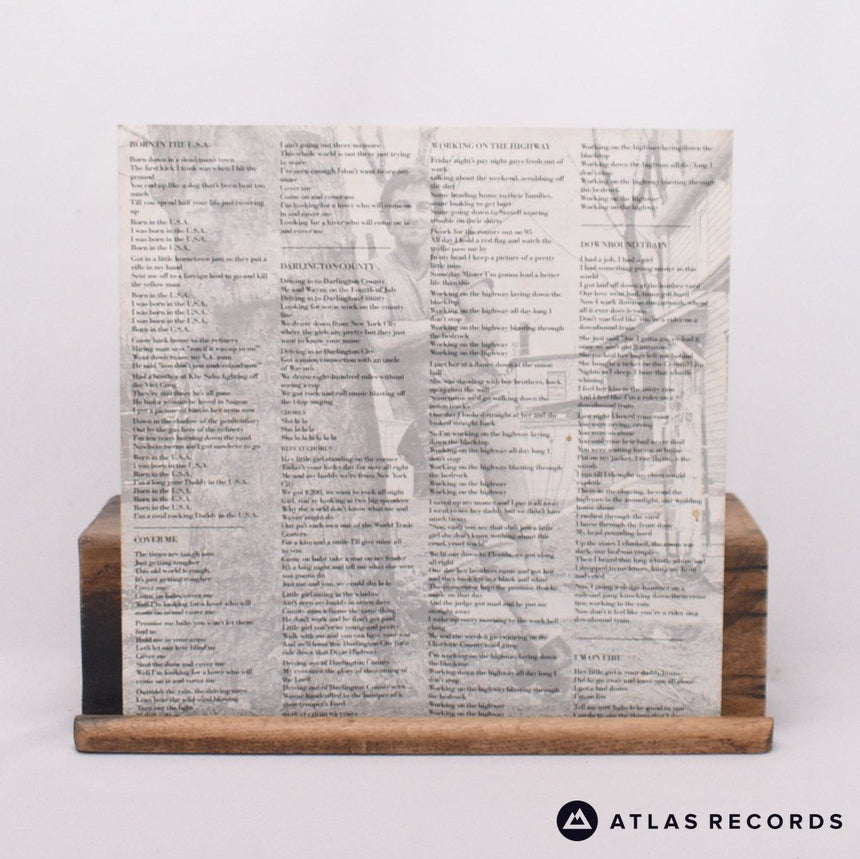 Bruce Springsteen - Born In The U.S.A. - Lyric Sheet LP Vinyl Record - EX/EX