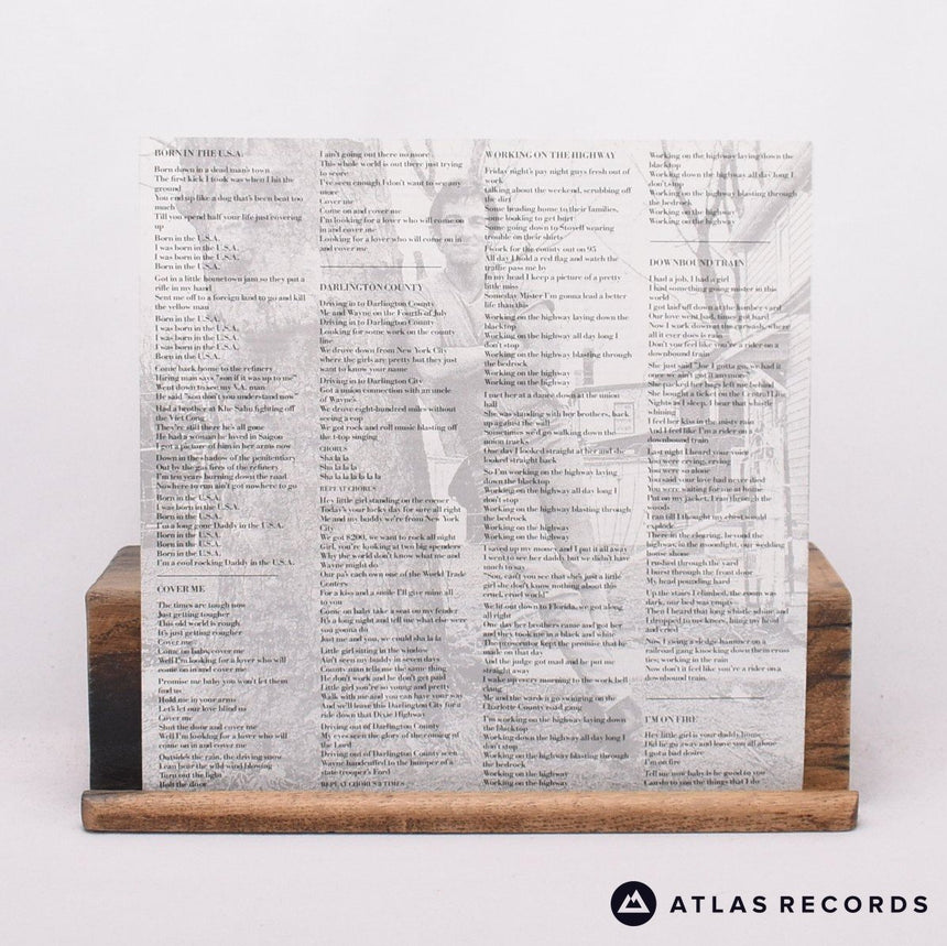 Bruce Springsteen - Born In The U.S.A. - Lyric Sheet LP Vinyl Record - EX/EX