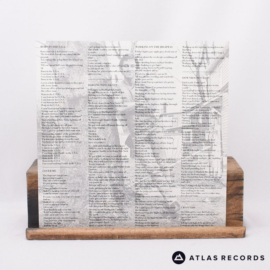 Bruce Springsteen - Born In The U.S.A. - Lyric Sheet LP Vinyl Record - EX/EX