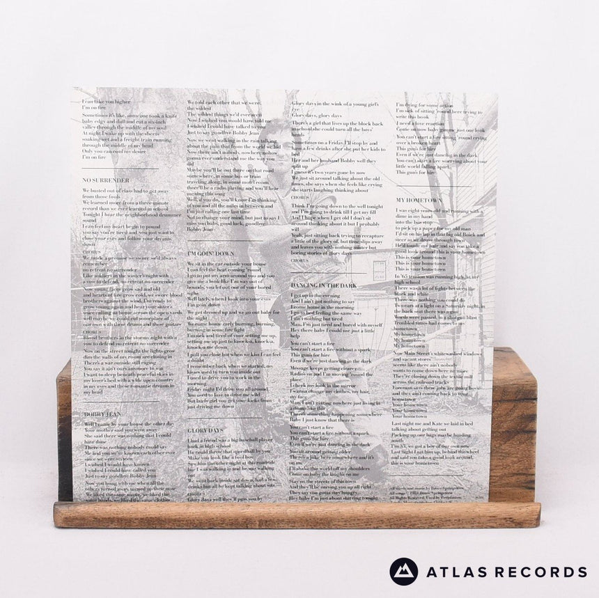 Bruce Springsteen - Born In The U.S.A. - Lyric Sheet LP Vinyl Record - EX/EX