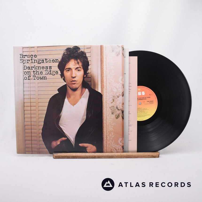 Bruce Springsteen Darkness On The Edge Of Town LP Vinyl Record - Front Cover & Record