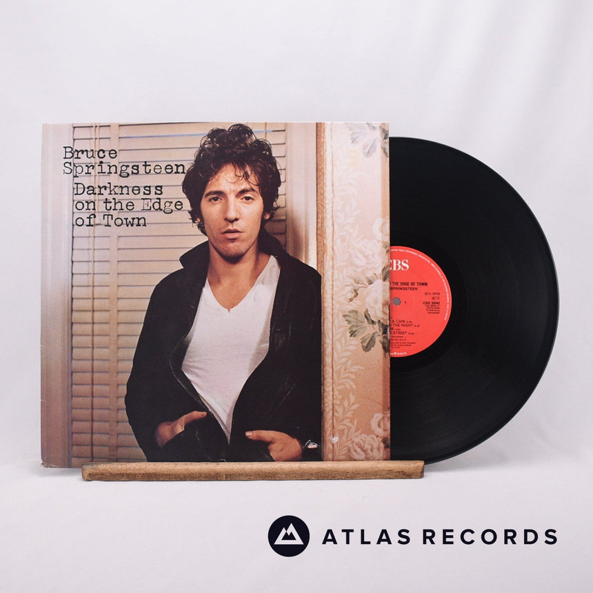 Bruce Springsteen Darkness On The Edge Of Town LP Vinyl Record - Front Cover & Record