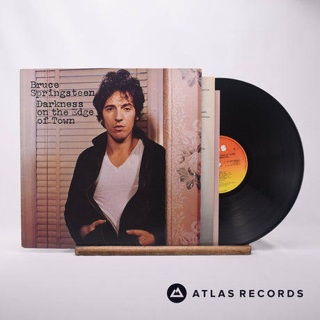 Bruce Springsteen Darkness On The Edge Of Town LP Vinyl Record - Front Cover & Record