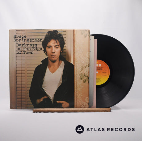 Bruce Springsteen Darkness On The Edge Of Town LP Vinyl Record - Front Cover & Record