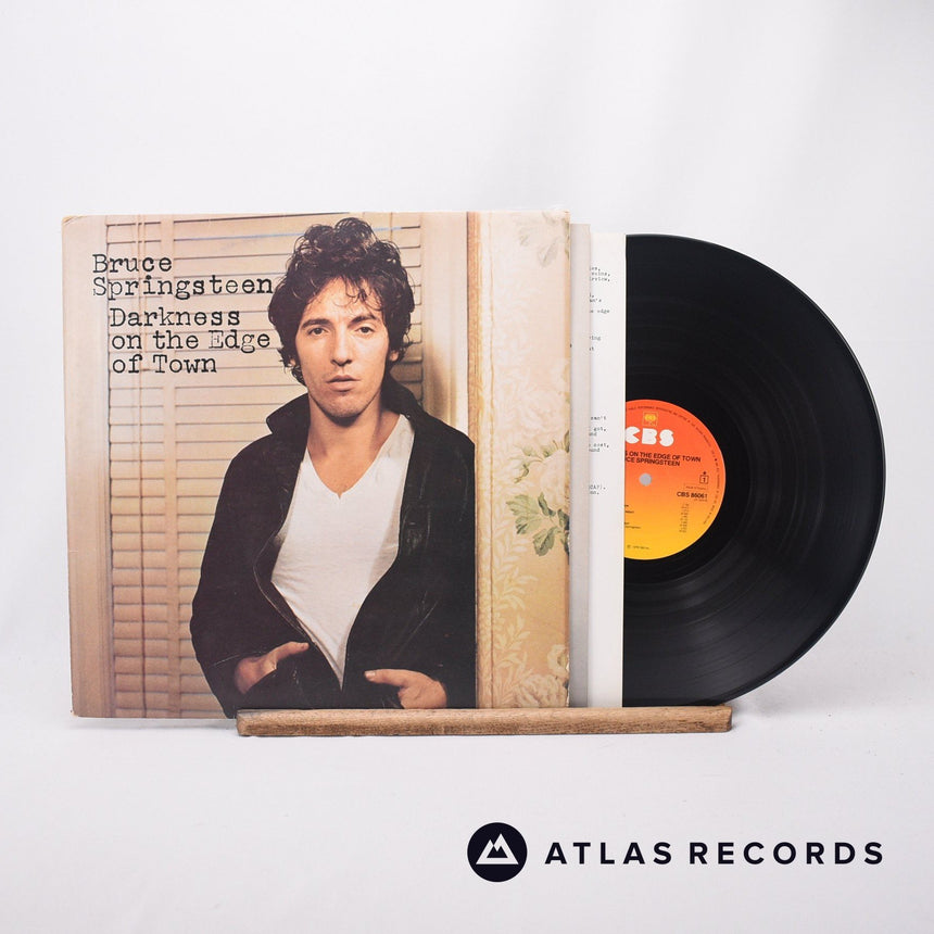 Bruce Springsteen Darkness On The Edge Of Town LP Vinyl Record - Front Cover & Record