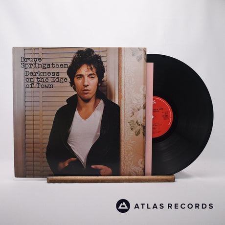 Bruce Springsteen Darkness On The Edge Of Town LP Vinyl Record - Front Cover & Record