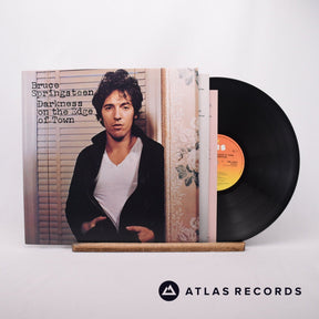 Bruce Springsteen Darkness On The Edge Of Town LP Vinyl Record - Front Cover & Record