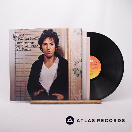 Bruce Springsteen Darkness On The Edge Of Town LP Vinyl Record - Front Cover & Record