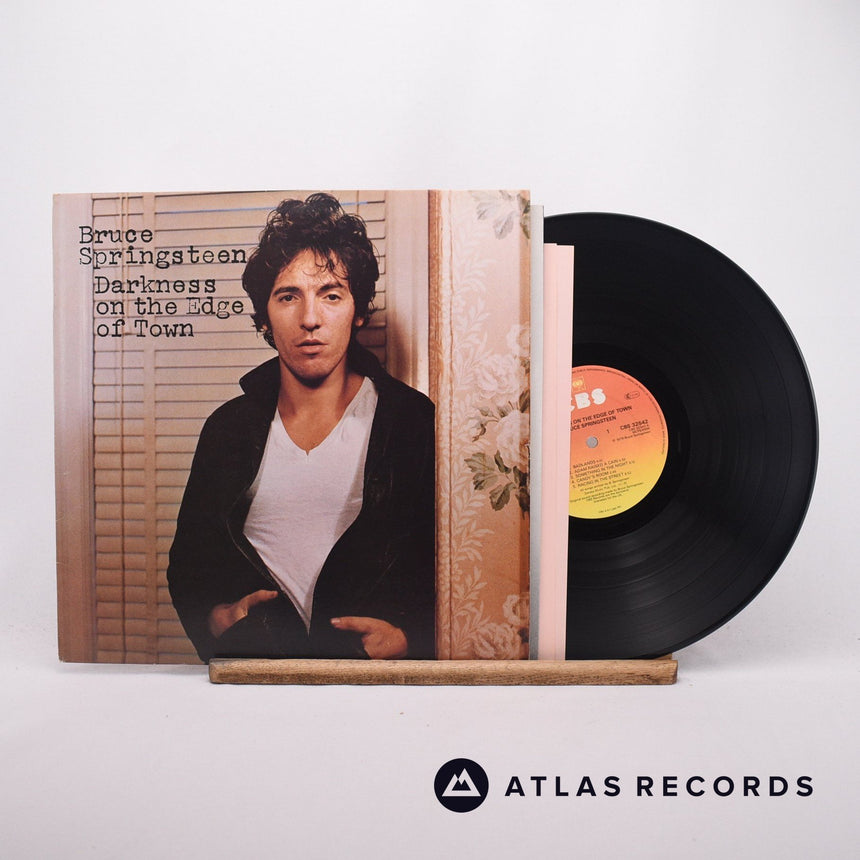 Bruce Springsteen Darkness On The Edge Of Town LP Vinyl Record - Front Cover & Record