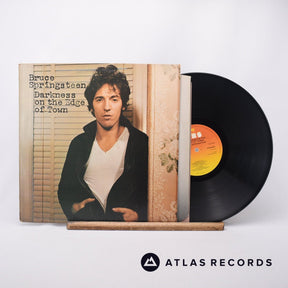 Bruce Springsteen Darkness On The Edge Of Town LP Vinyl Record - Front Cover & Record